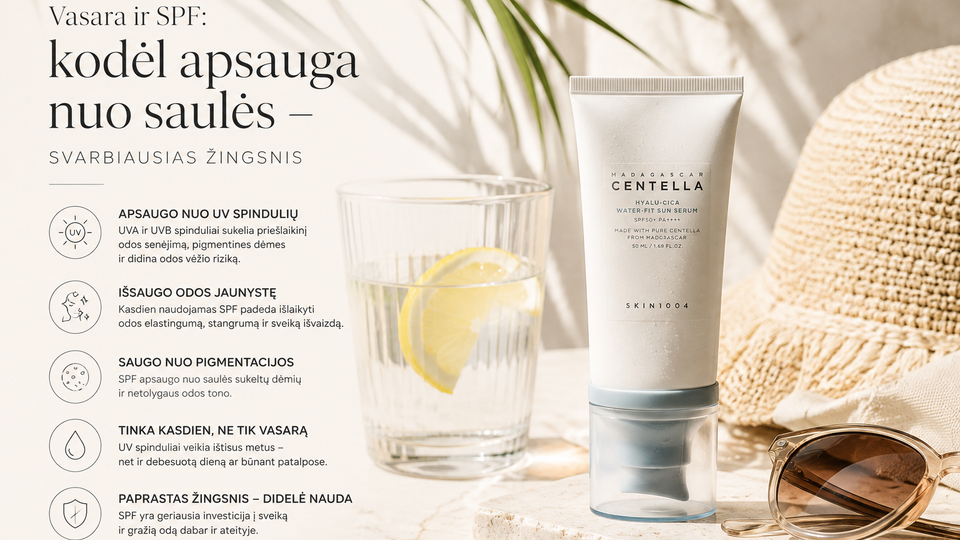 Vasara ir SPF: kodėl apsauga nuo saulės – svarbiausias žingsnis