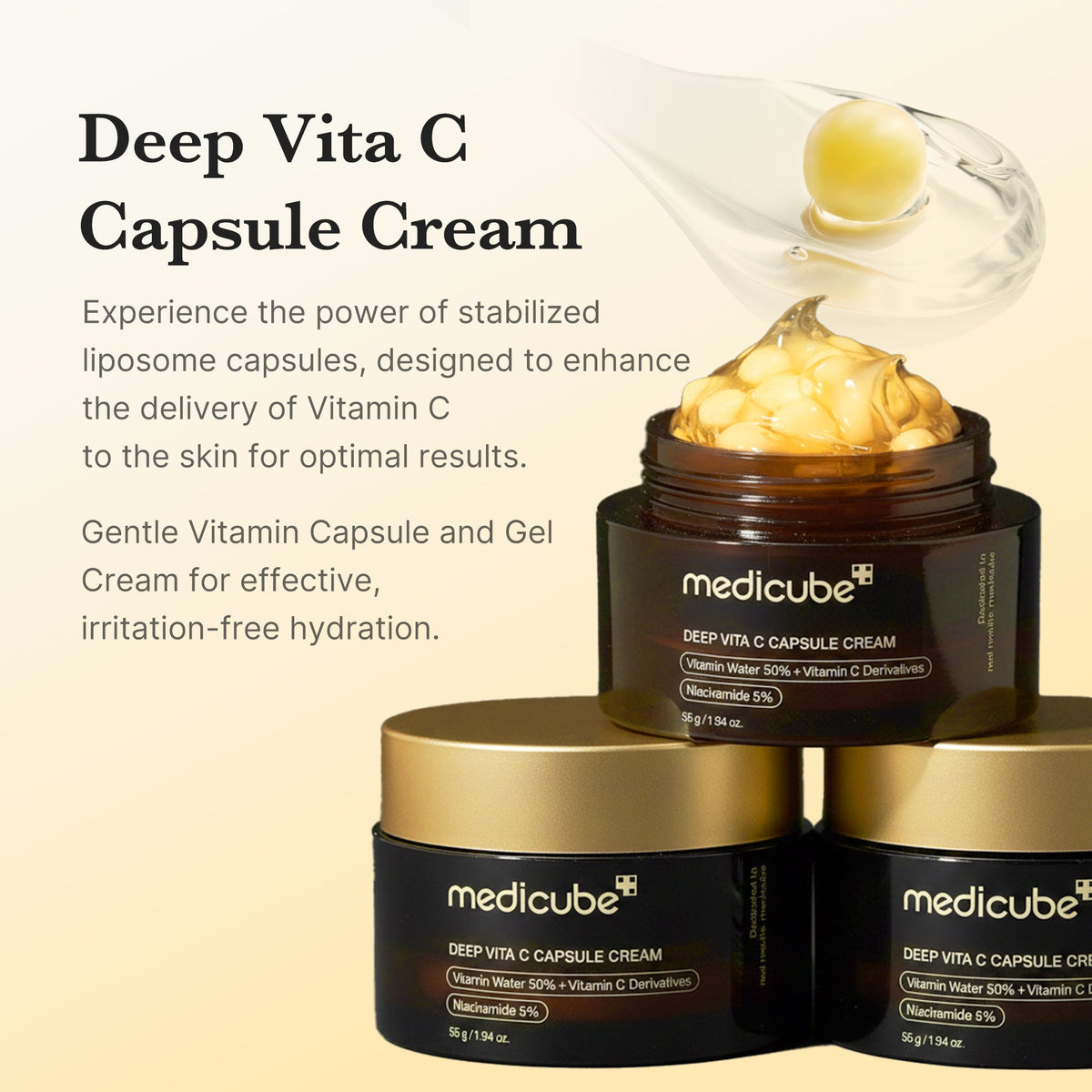 Medicube Deep Vita C Capsule Cream, 55g – papildomas gamintojo vaizdas