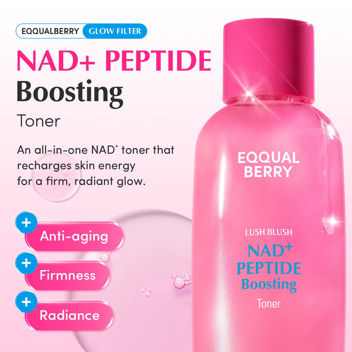 Eqqualberry NAD+ Peptide Boosting Toner, 150ml – papildomas gamintojo vaizdas