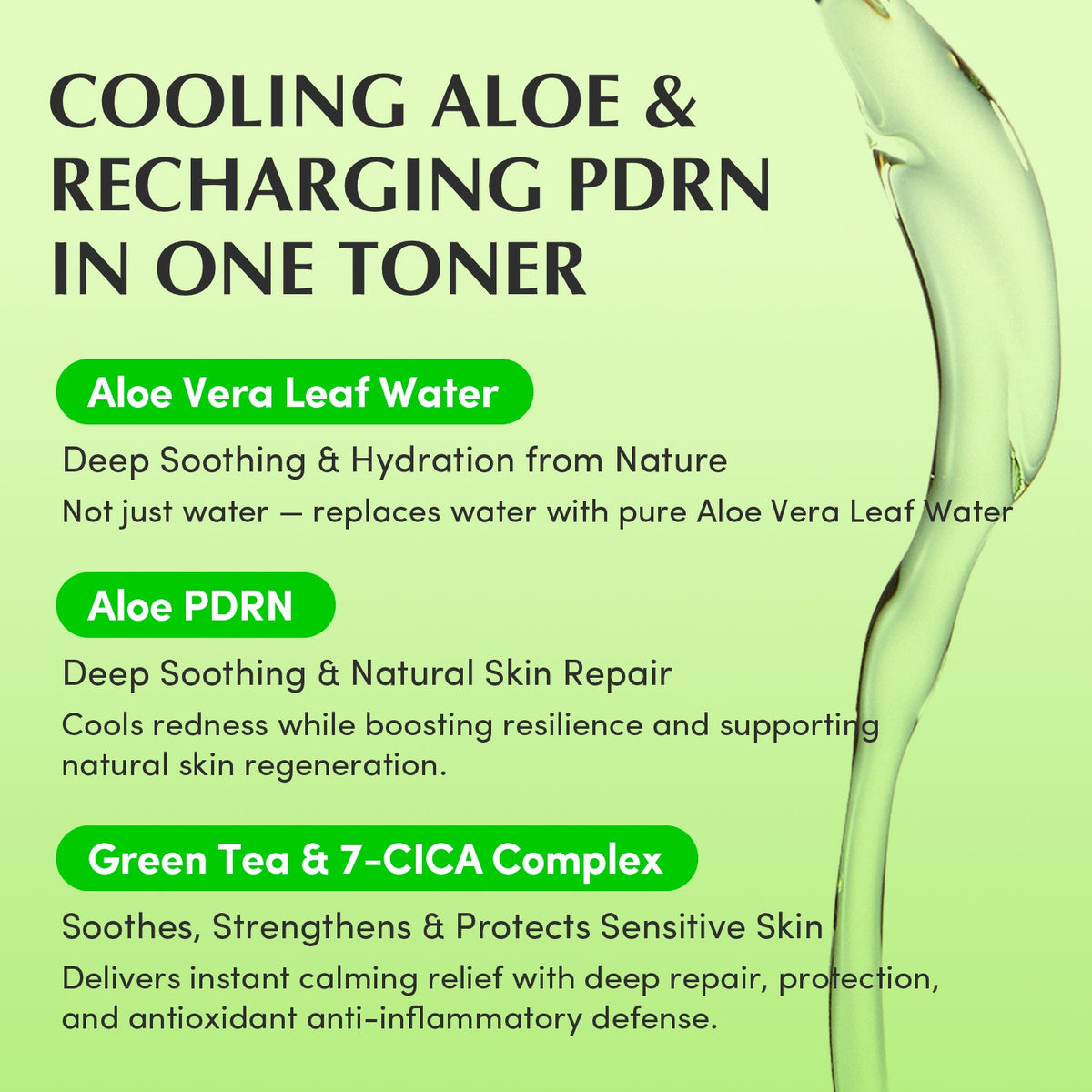 Eqqualberry Aloe PDRN Calming Toner, 150ml – papildomas gamintojo vaizdas