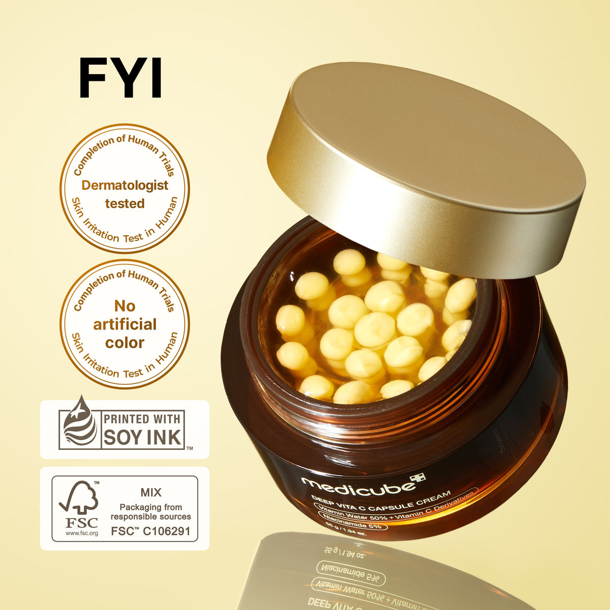 Medicube Deep Vita C Capsule Cream, 55g – papildomas gamintojo vaizdas
