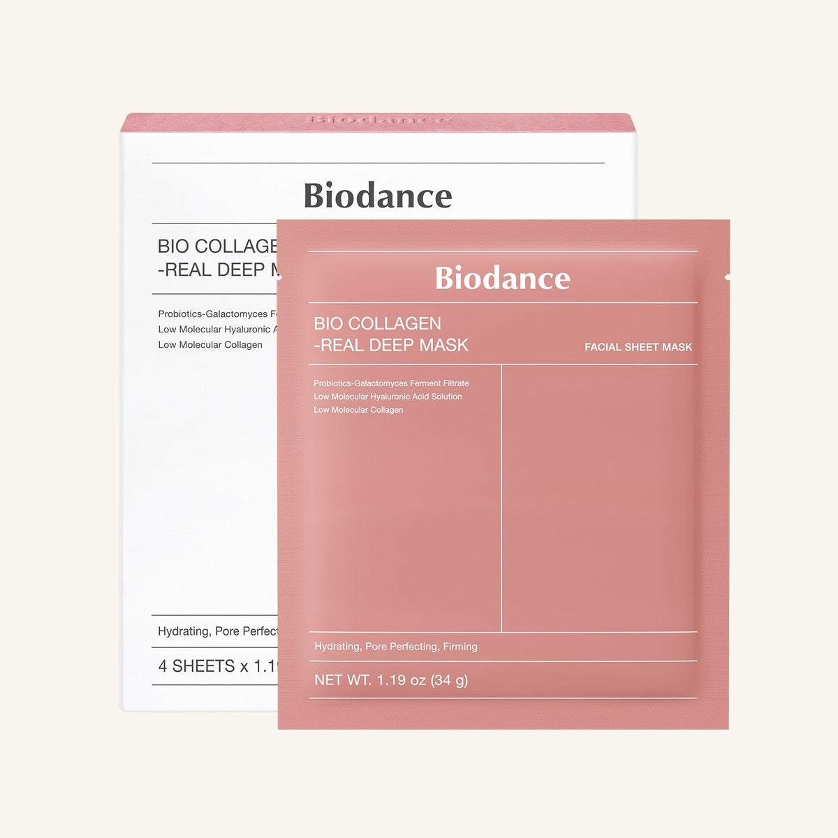 Biodance Bio Collagen Real Deep Mask, 34g×4pcs – papildomas gamintojo vaizdas