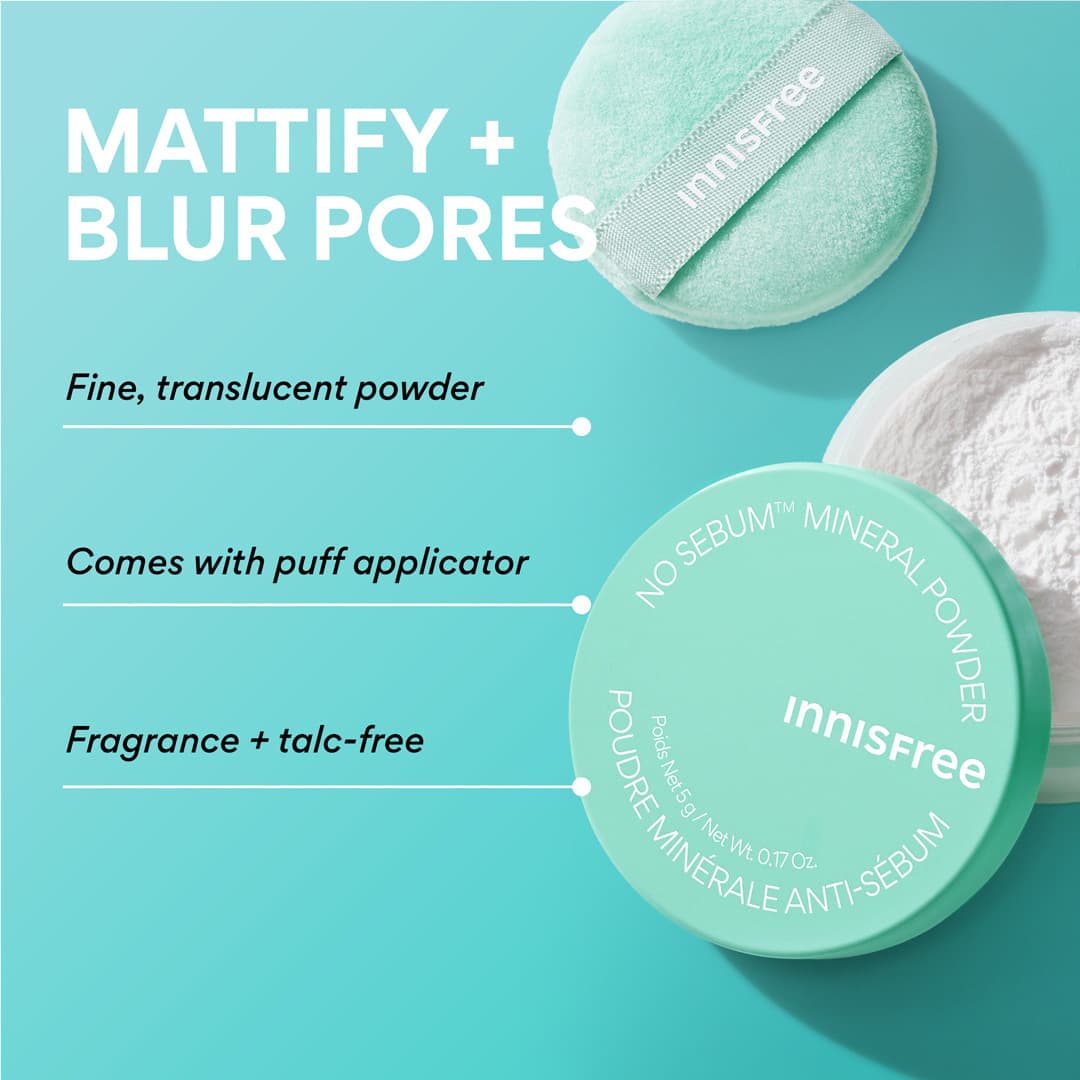 Innisfree No-Sebum Mineral Powder, 5g – papildomas gamintojo vaizdas