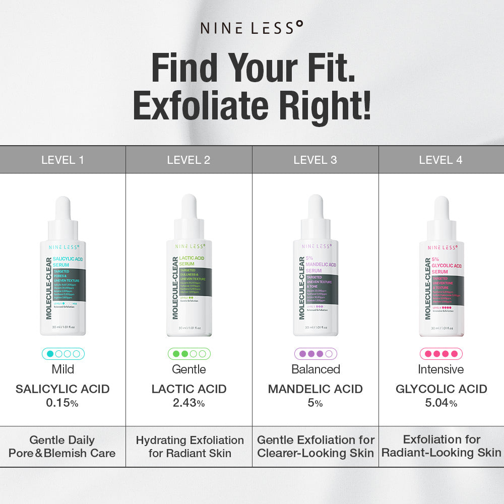 NINE LESS Molecule-Clear Salicylic Acid Exfoliating Serum, 30ml – papildomas gamintojo vaizdas