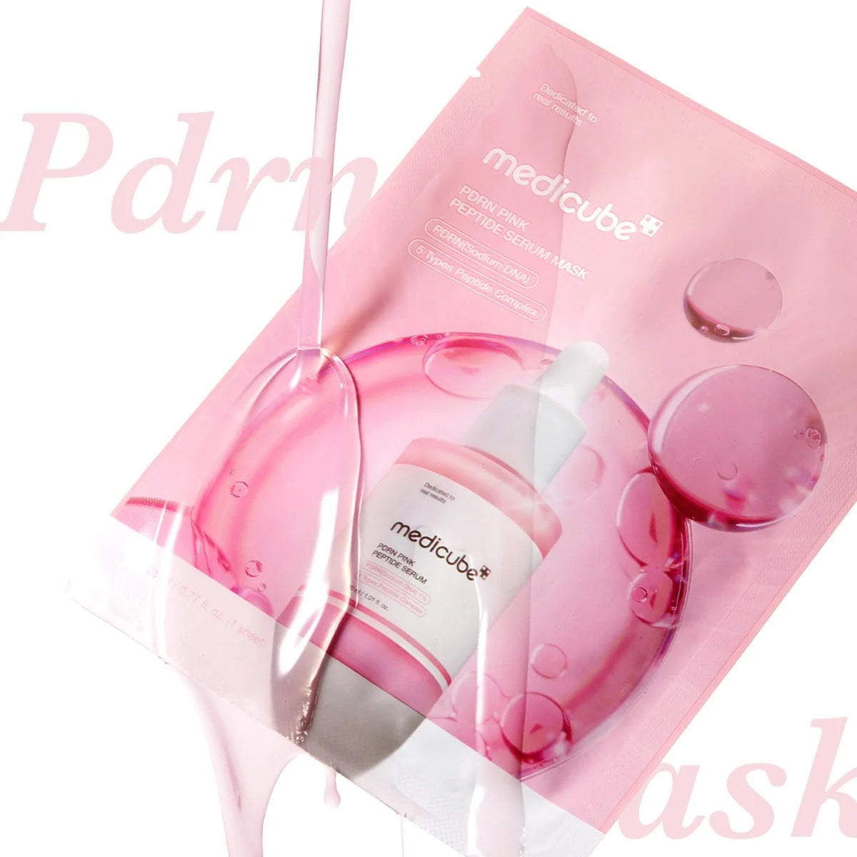 Medicube – PDRN Pink Peptide Serum Mask, 10sheets