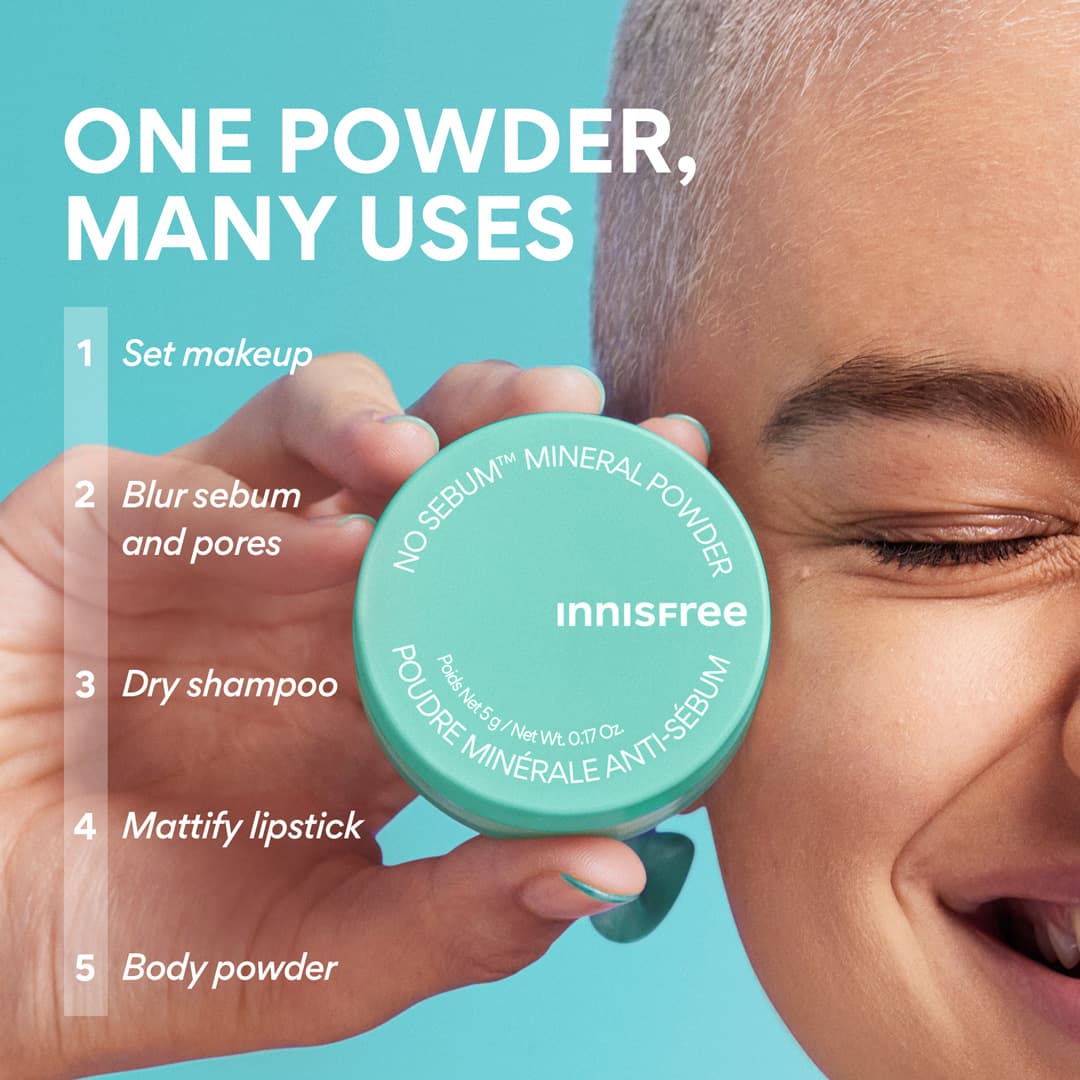 Innisfree No-Sebum Mineral Powder, 5g – papildomas gamintojo vaizdas