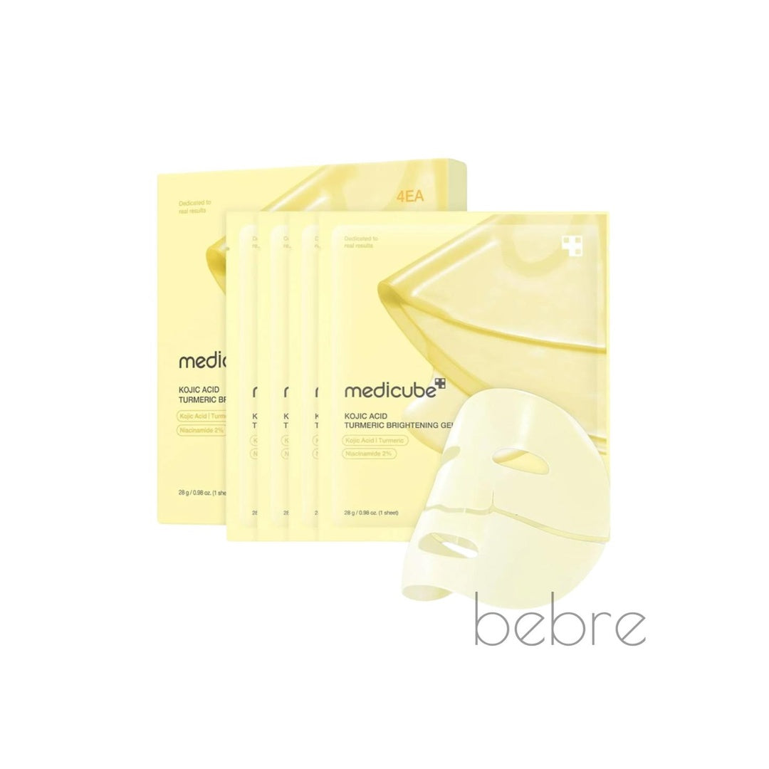 Medicube Kojic Acid & Turmeric Brightening Gel Mask, 4×28g