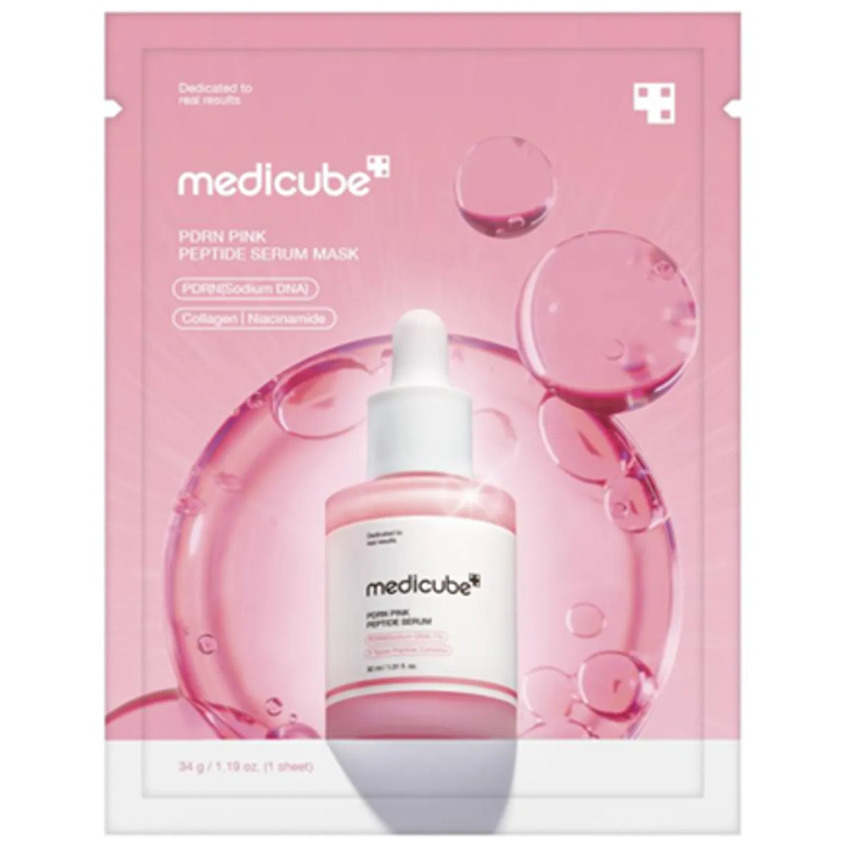 Medicube – PDRN Pink Peptide Serum Mask, 1 sheet