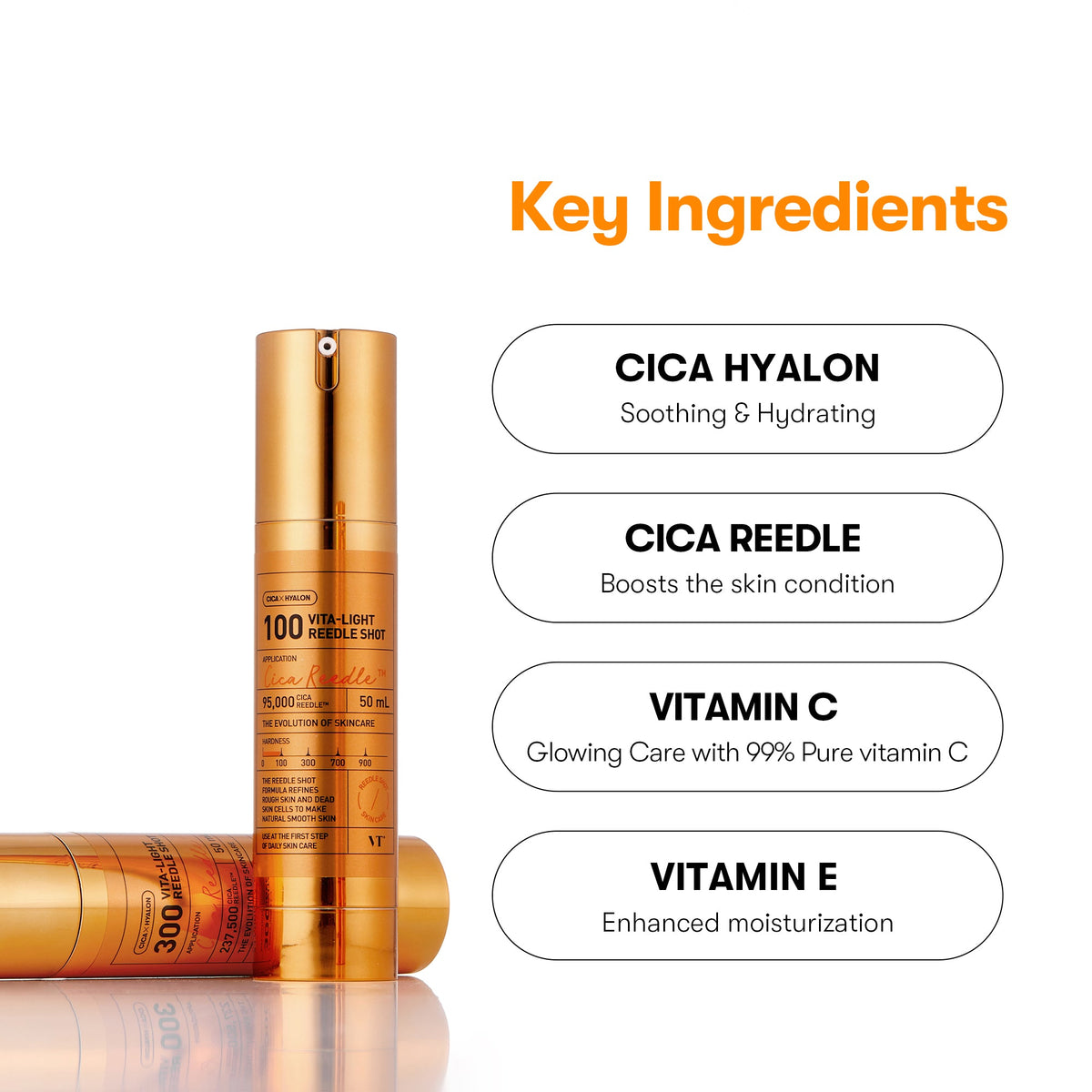 VT Cosmetics – Vita-Light Reedle Shot 100, 50ml – papildomas gamintojo vaizdas