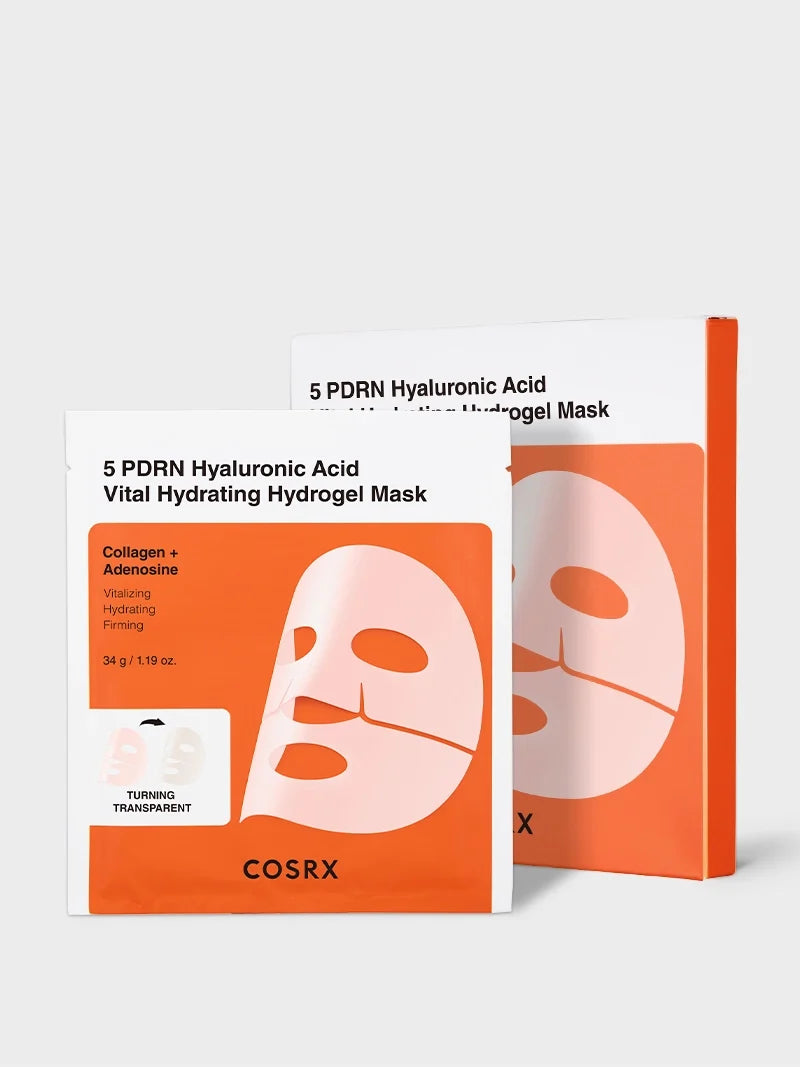 COSRX – 5 PDRN Hyaluronic Acid Vital Hydrating Hydrogel Mask, 3 lapai – papildomas gamintojo vaizdas