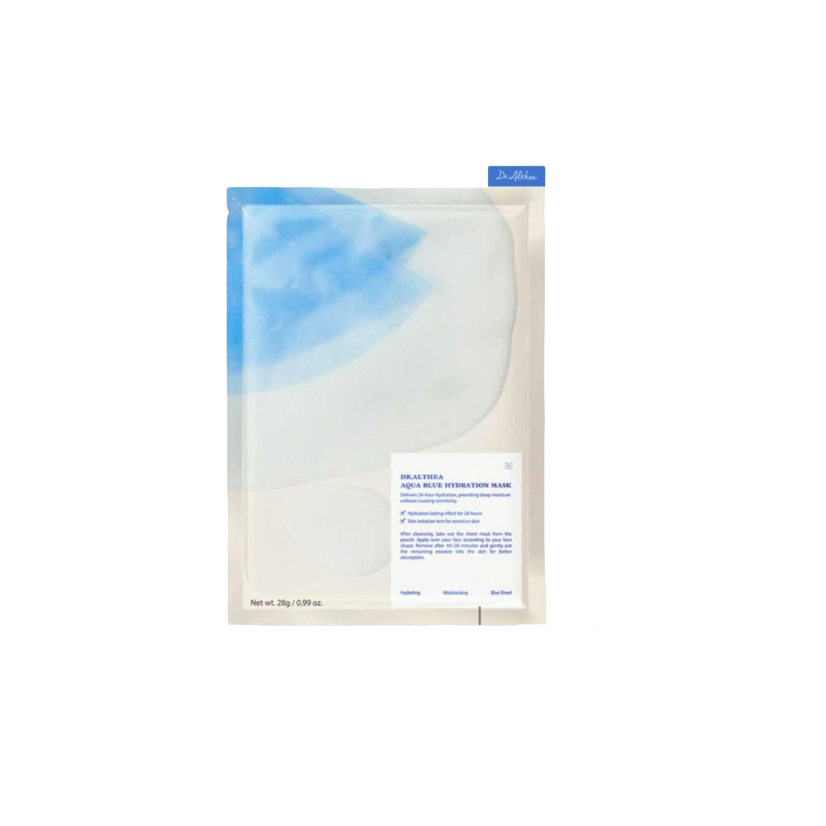 Dr. Althea Aqua Blue Hydration Mask, 28g×4pcs
