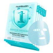 Numbuzin - No.1 Pantothenic B5 Hyaluronic Active Clear Mask - 26ml x 5pcs