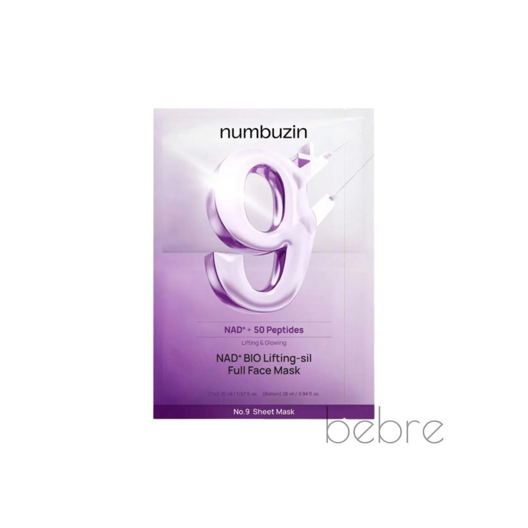 Numbuzin No.9 NAD+ Bio Lifting Silk Full Face Mask, 28ml