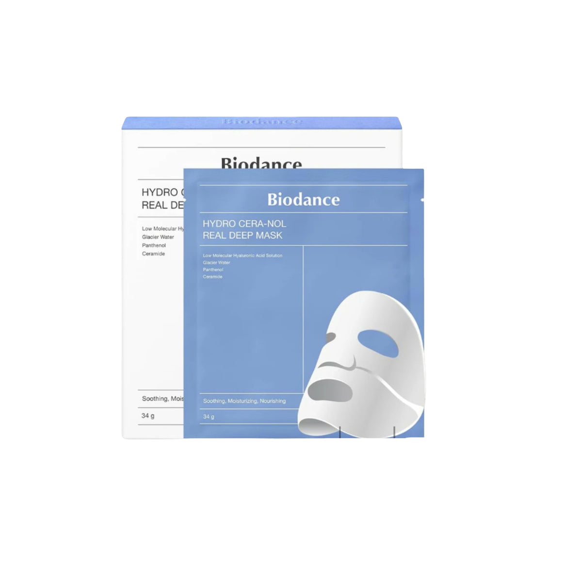 Biodance Hydro Cera-Nol Real Deep Mask, 34g×4pcs