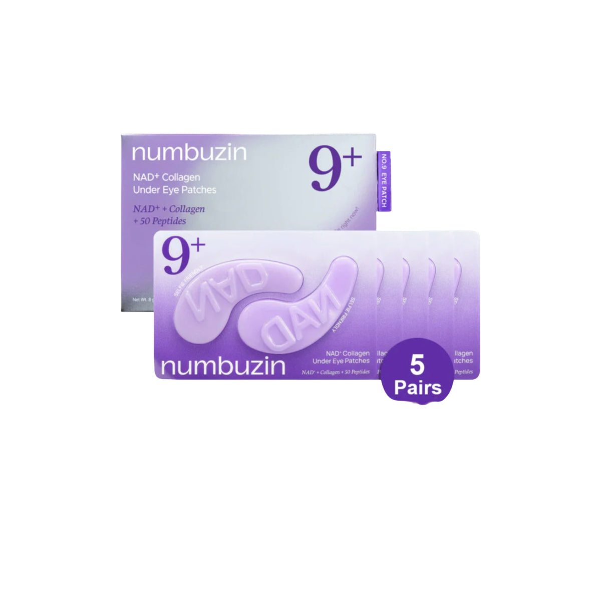 Numbuzin No.9 NAD+ Eye Patches, 5 pairs