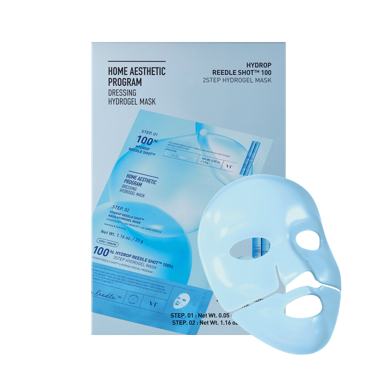 VT Cosmetics – Hydrop Reedle Shot 100 2-Step Hydrogel Mask – papildomas gamintojo vaizdas