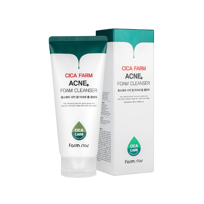 Farmstay – Cica Farm Acne Foam Cleanser - 180ml – papildomas gamintojo vaizdas