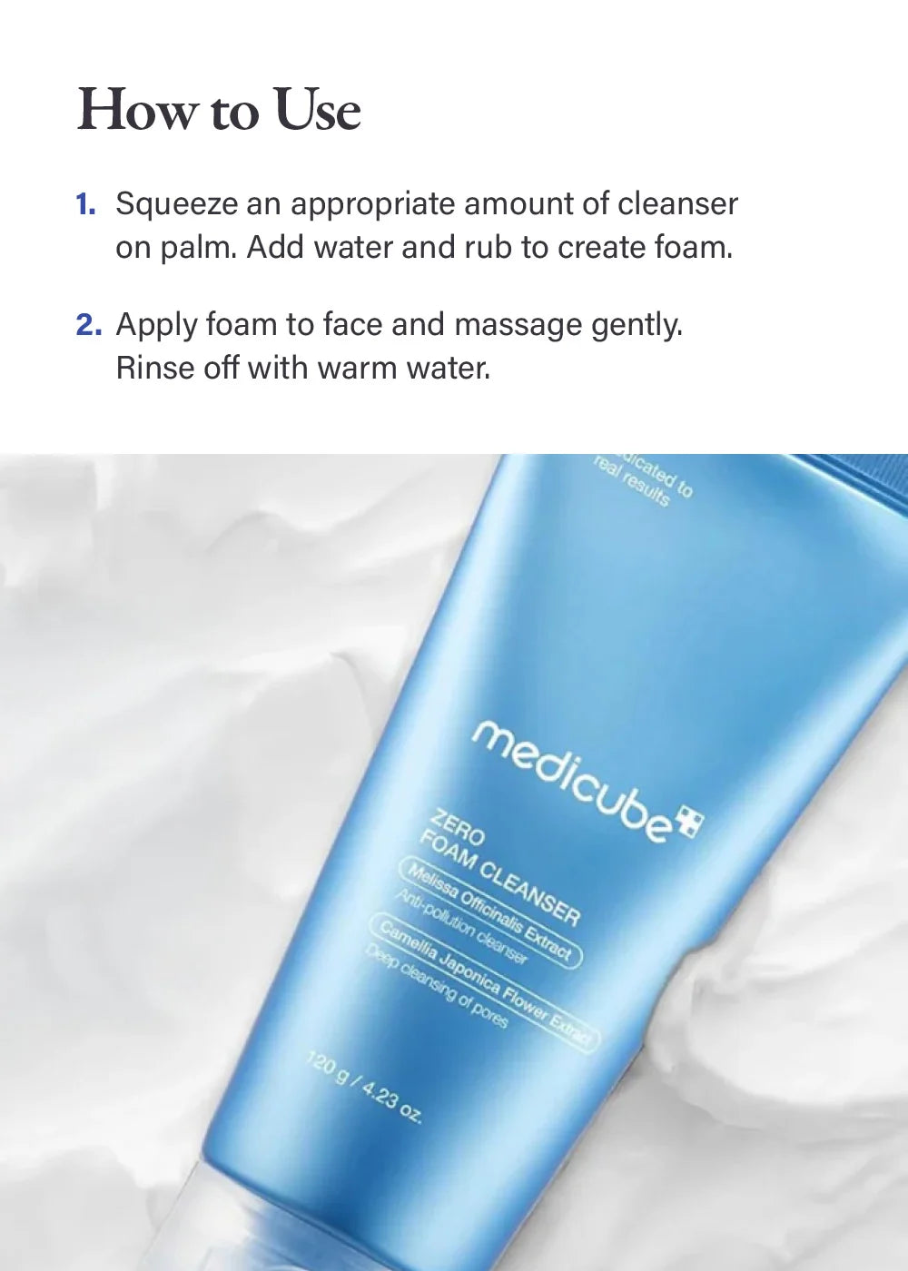 Medicube – Zero Foam Cleanser, 120g