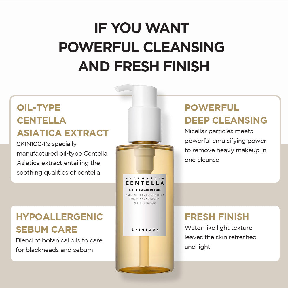 SKIN1004 – Madagascar Centella Light Cleansing OIl 200ml