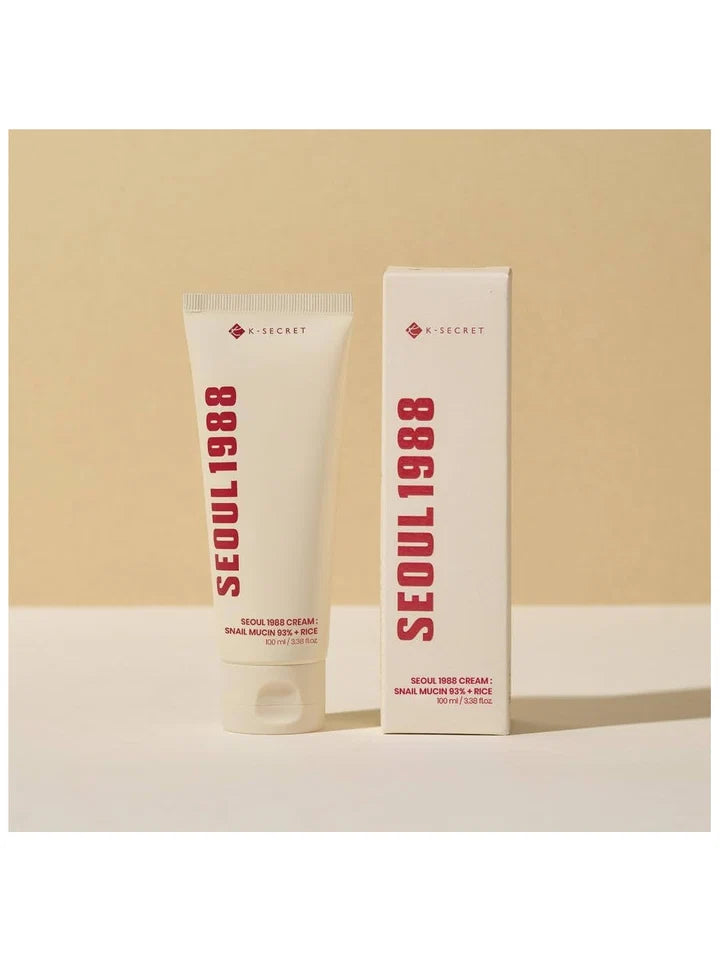 K – SECRET - SEOUL 1988 Cream : Snail Mucin 93% + Rice - 100ml