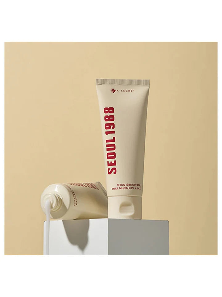 K – SECRET - SEOUL 1988 Cream : Snail Mucin 93% + Rice - 100ml