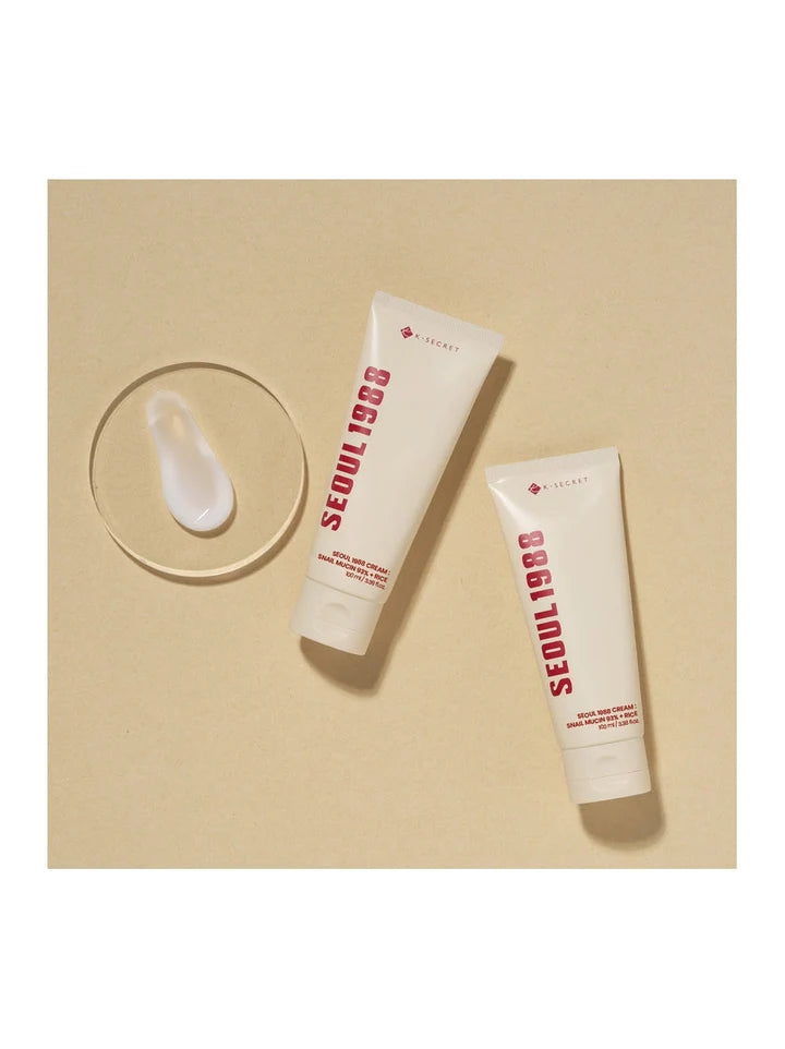 K – SECRET - SEOUL 1988 Cream : Snail Mucin 93% + Rice - 100ml