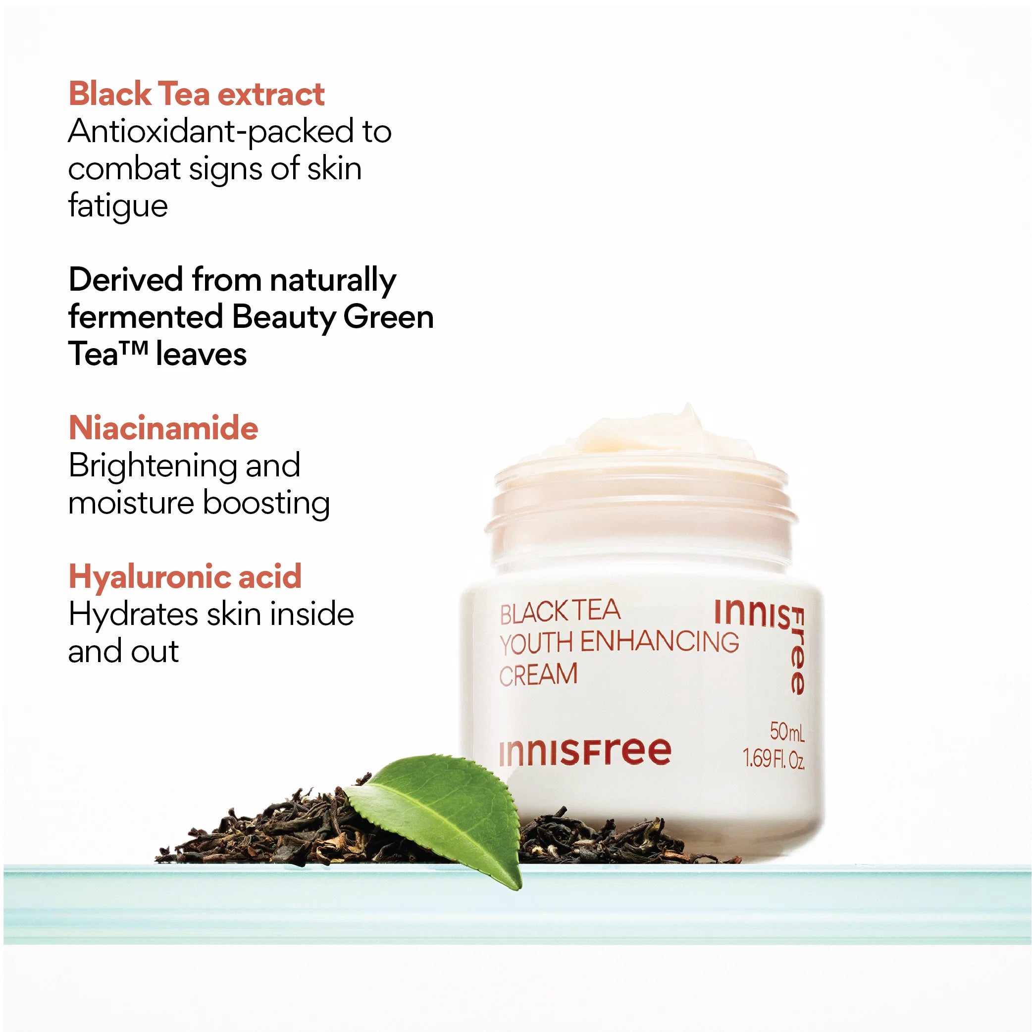 Innisfree – Black Tea Youth Enhancing Cream, 50ml