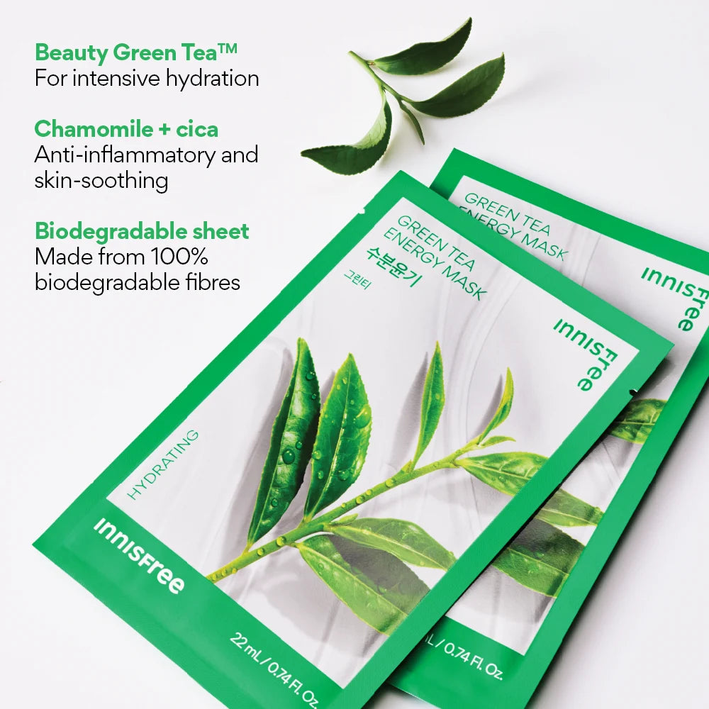 Innisfree – Green Tee Energy Mask, 22ml, 1 piece