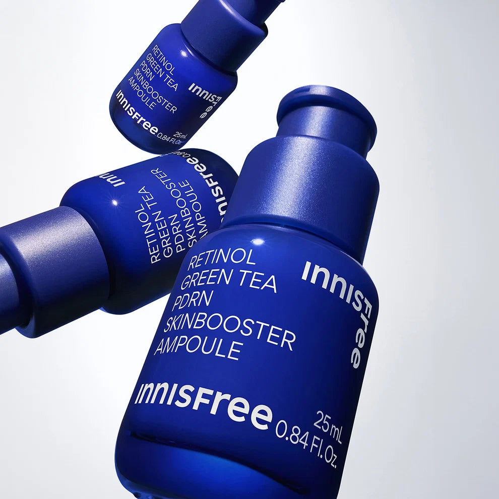 Innisfree – Retinol Green Tea PDRN Skin Booster Ampoule, 25ml