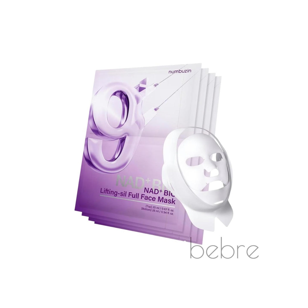 Numbuzin No.9 NAD+ Bio Lifting Silk Full Face Mask Set, 4pcs