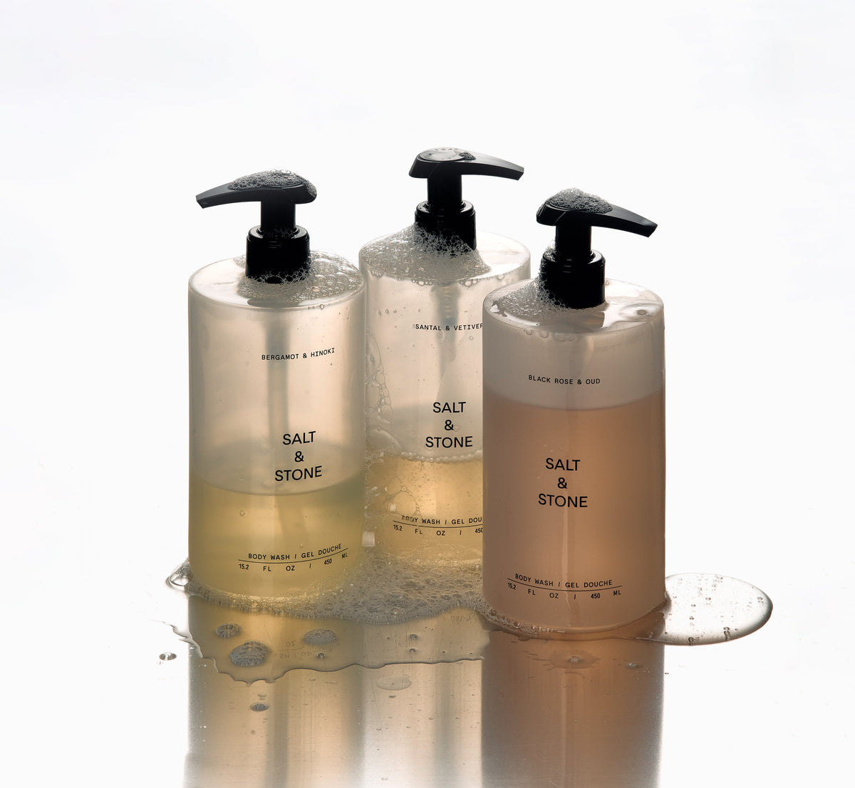 Salt & Stone Body Wash Black Rose & Oud, 450ml – papildomas gamintojo vaizdas
