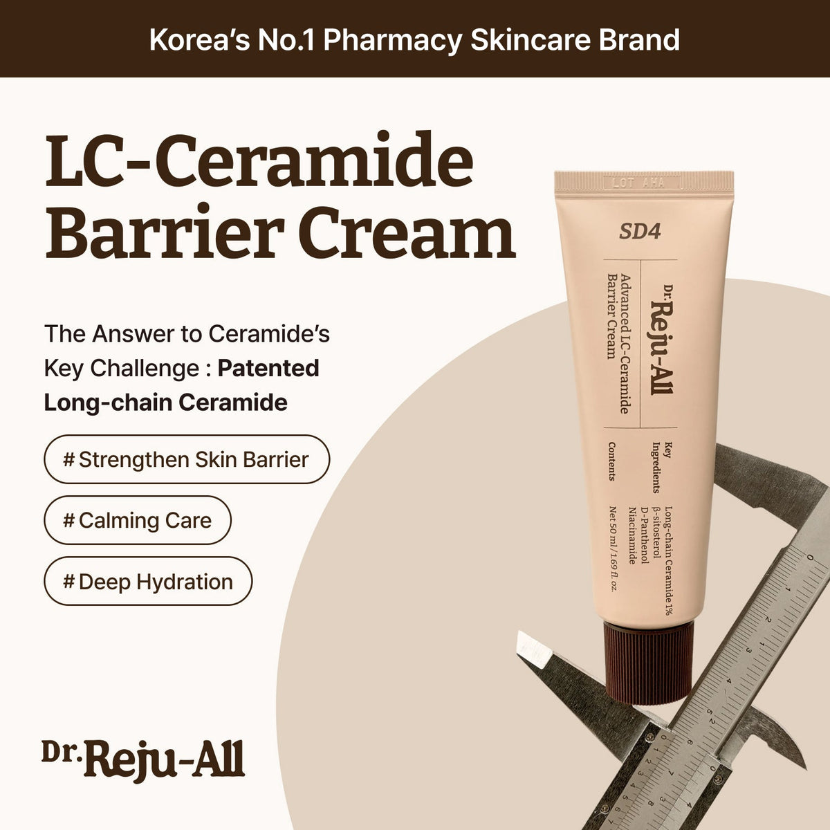 Dr. Reju-All Advanced LC-Ceramide Barrier Cream, 50ml – papildomas gamintojo vaizdas