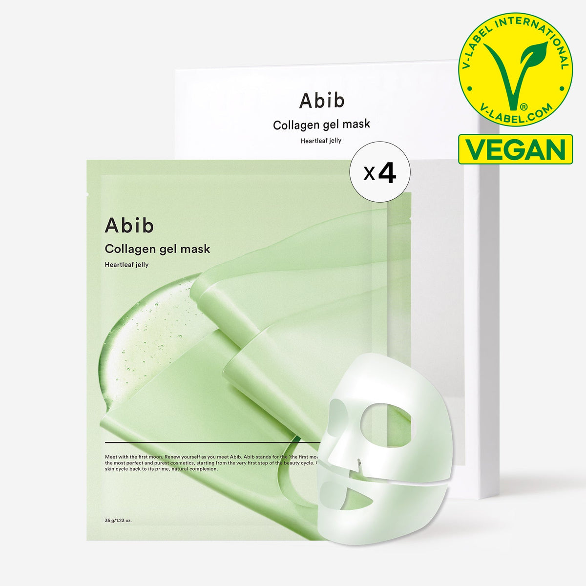 ABIB Collagen Gel Mask Heartleaf Jelly, 35g – papildomas gamintojo vaizdas