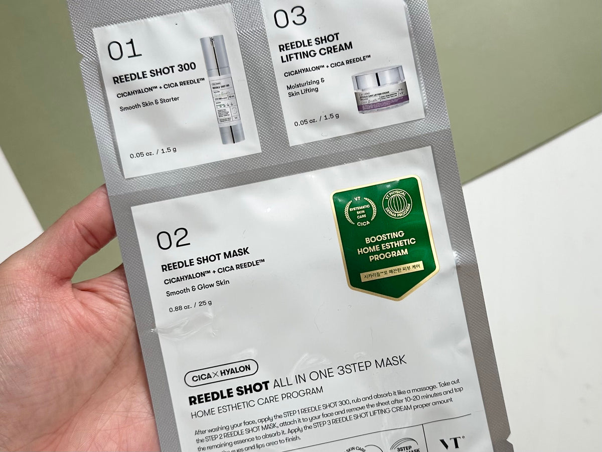 VT Cosmetics - Reedle Shot All-in- One 3-Step Mask, 1pc