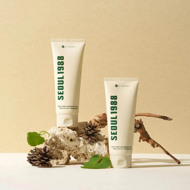 K-SECRET - SEOUL 1988 Cleansing Foam: Pine Cica 1% + Probiotics, 150ml