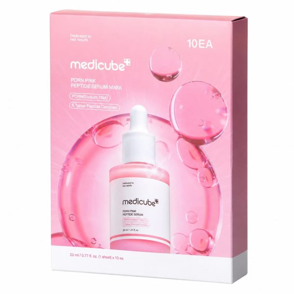 Medicube – PDRN Pink Peptide Serum Mask, 10sheets