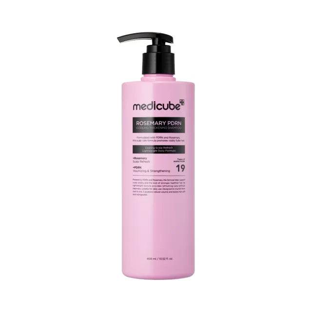 Medicube – Cooling Rosemary & PDRN Thickening Shampoo, 400ml