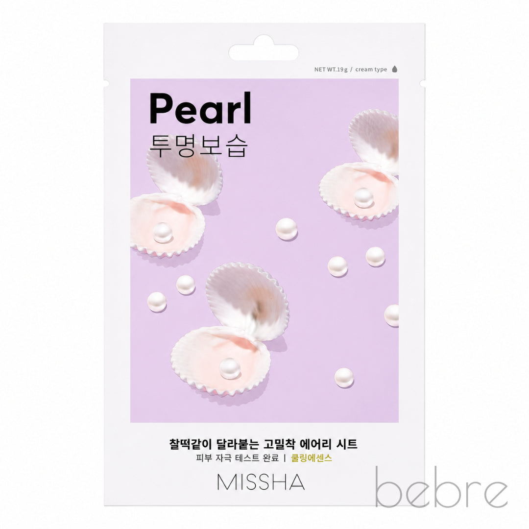 MISSHA Airy Fit Sheet Mask Pearl, 1 vnt.