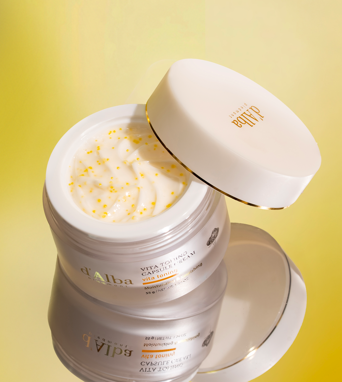 d'Alba Vita Toning Capsule Cream skaistinantis kremas su kapsulėmis, 55 g – papildomas gamintojo vaizdas
