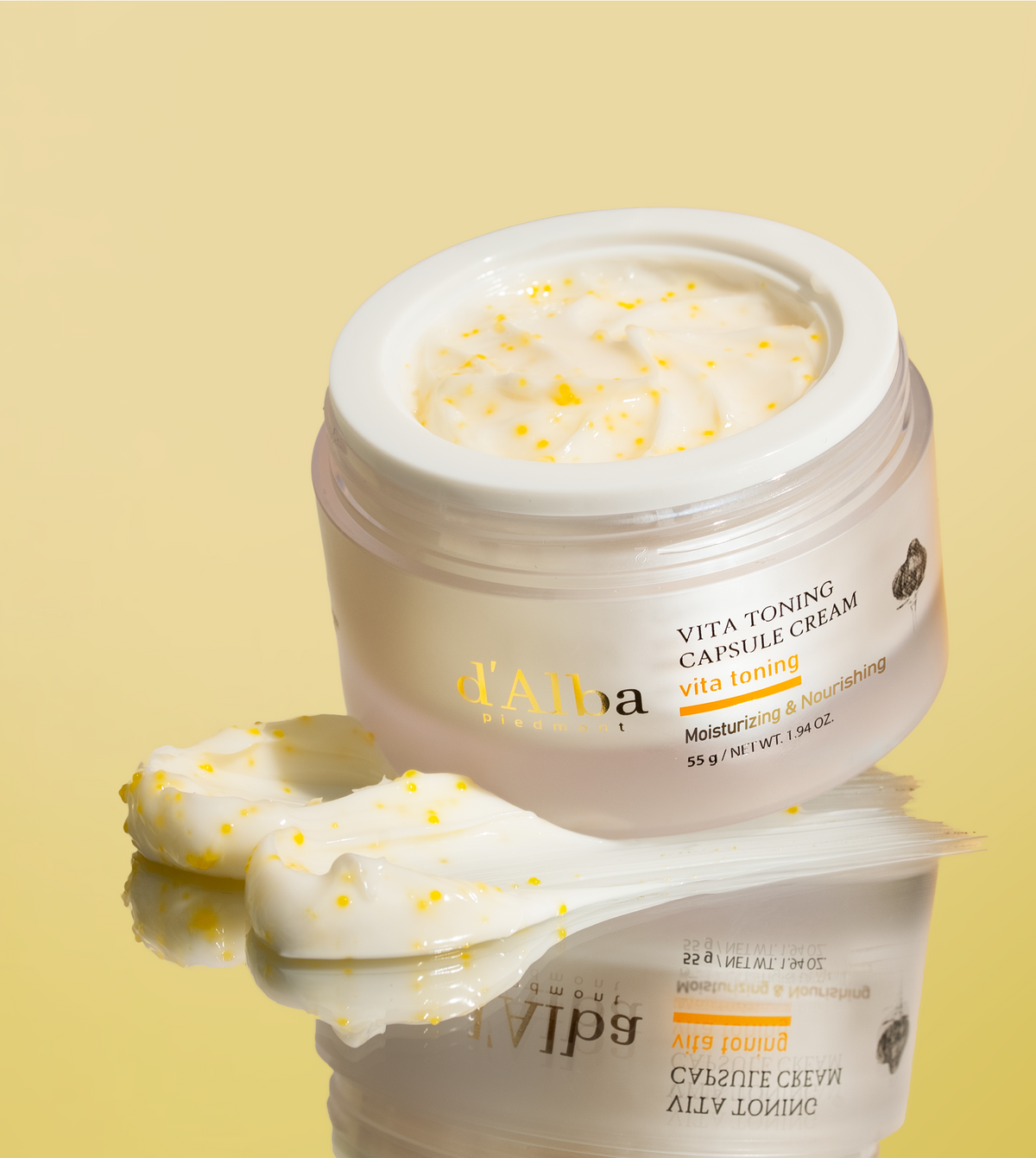 d'Alba Vita Toning Capsule Cream skaistinantis kremas su kapsulėmis, 55 g – papildomas gamintojo vaizdas