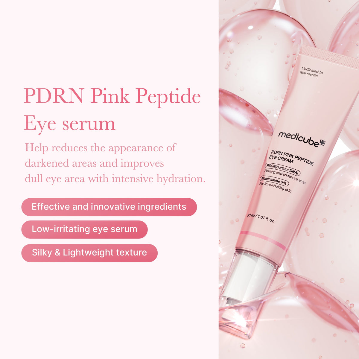Medicube PDRN Pink Peptide Eye Cream, 30 ml – papildomas gamintojo vaizdas