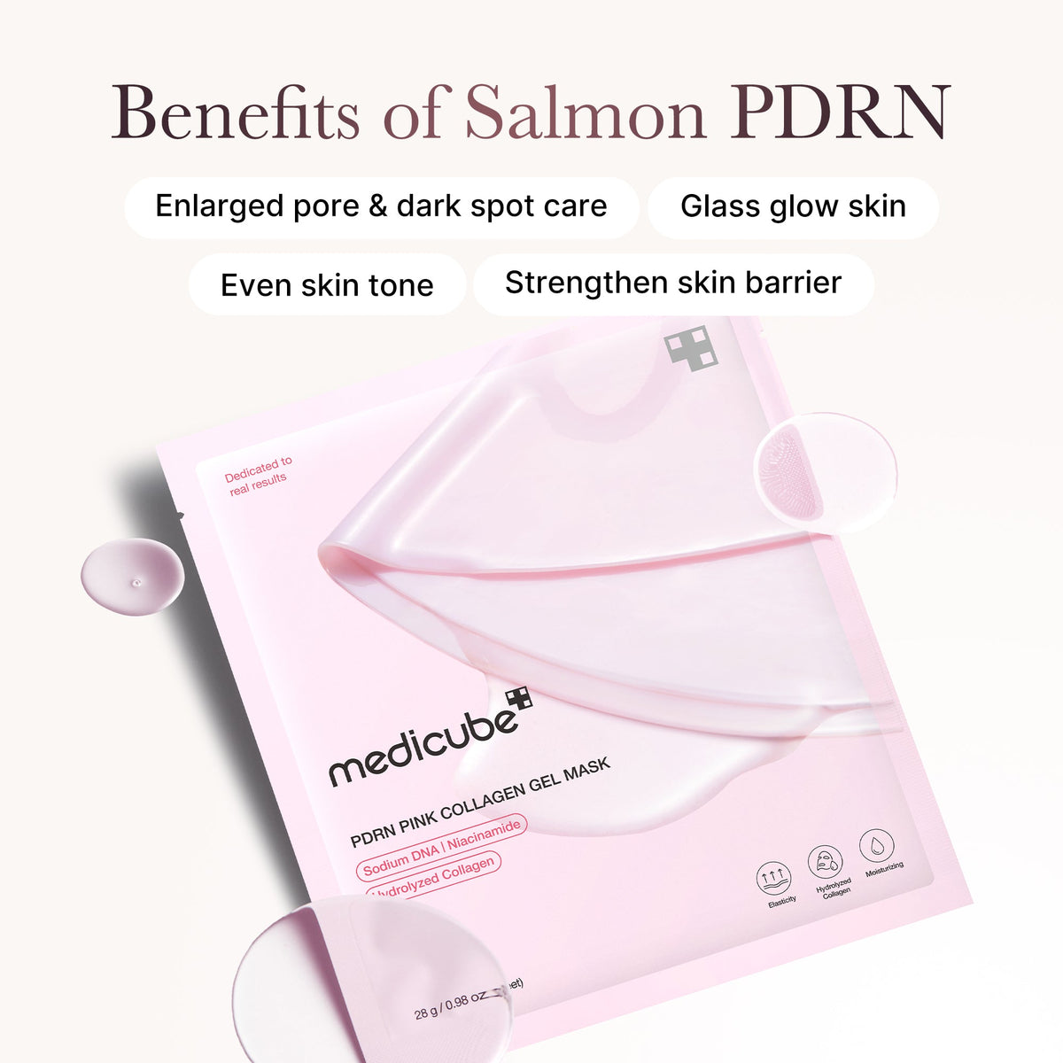 Medicube Pink Collagen Gel Mask, 4×28g – papildomas gamintojo vaizdas