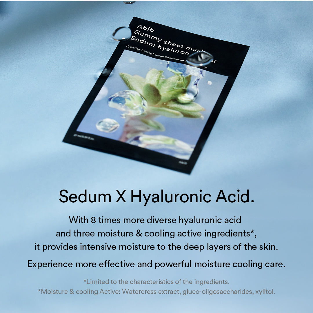 ABIB Gummy Sheet Mask Sedum Hyaluron Sticker, 27ml – papildomas gamintojo vaizdas