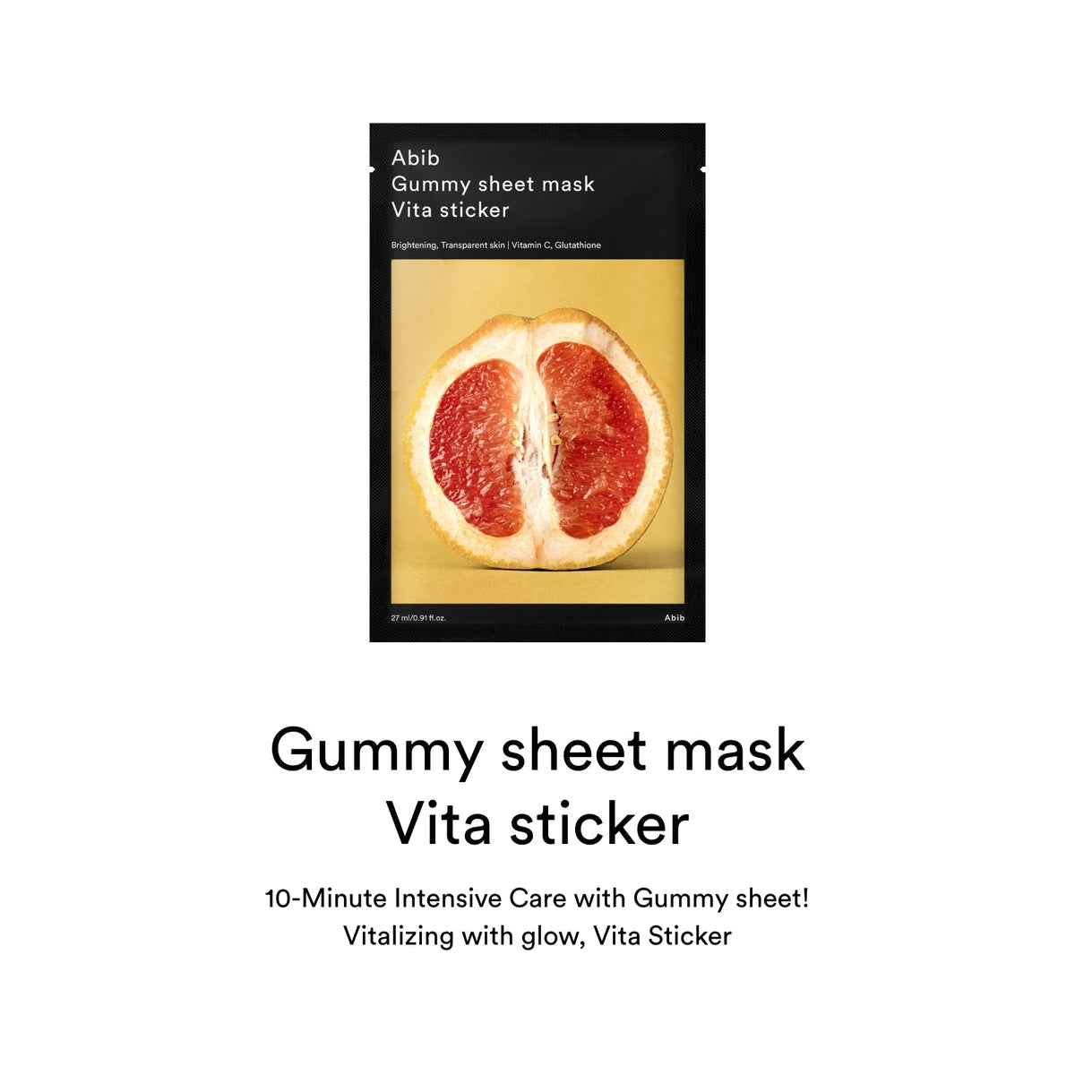 ABIB Gummy Sheet Mask Vita Sticker, 27ml – papildomas gamintojo vaizdas