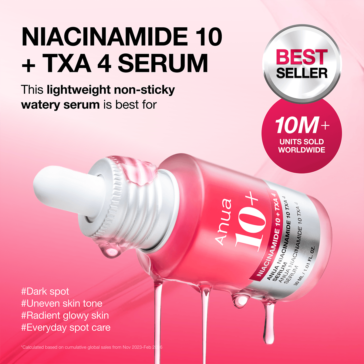 ANUA Niacinamide 10% + Tranexamic Acid 4% Serum, 30ml – papildomas gamintojo vaizdas