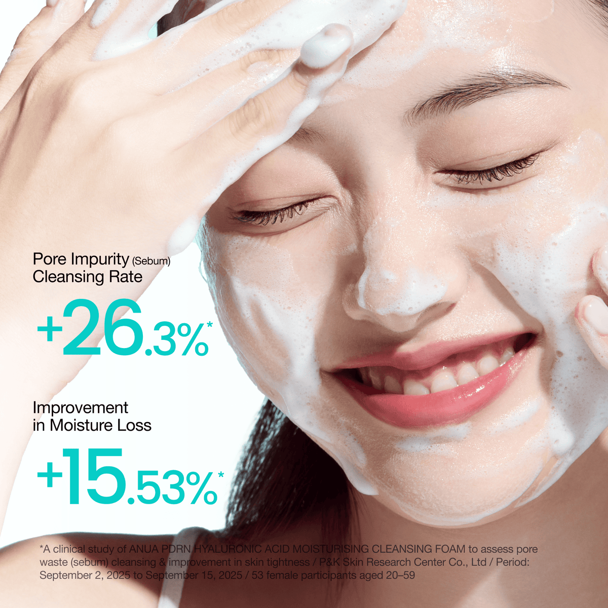 Anua PDRN Hyaluronic Acid Moisturizing Cleansing Foam drėkinamasis prausiklis, 150 ml – papildomas gamintojo vaizdas