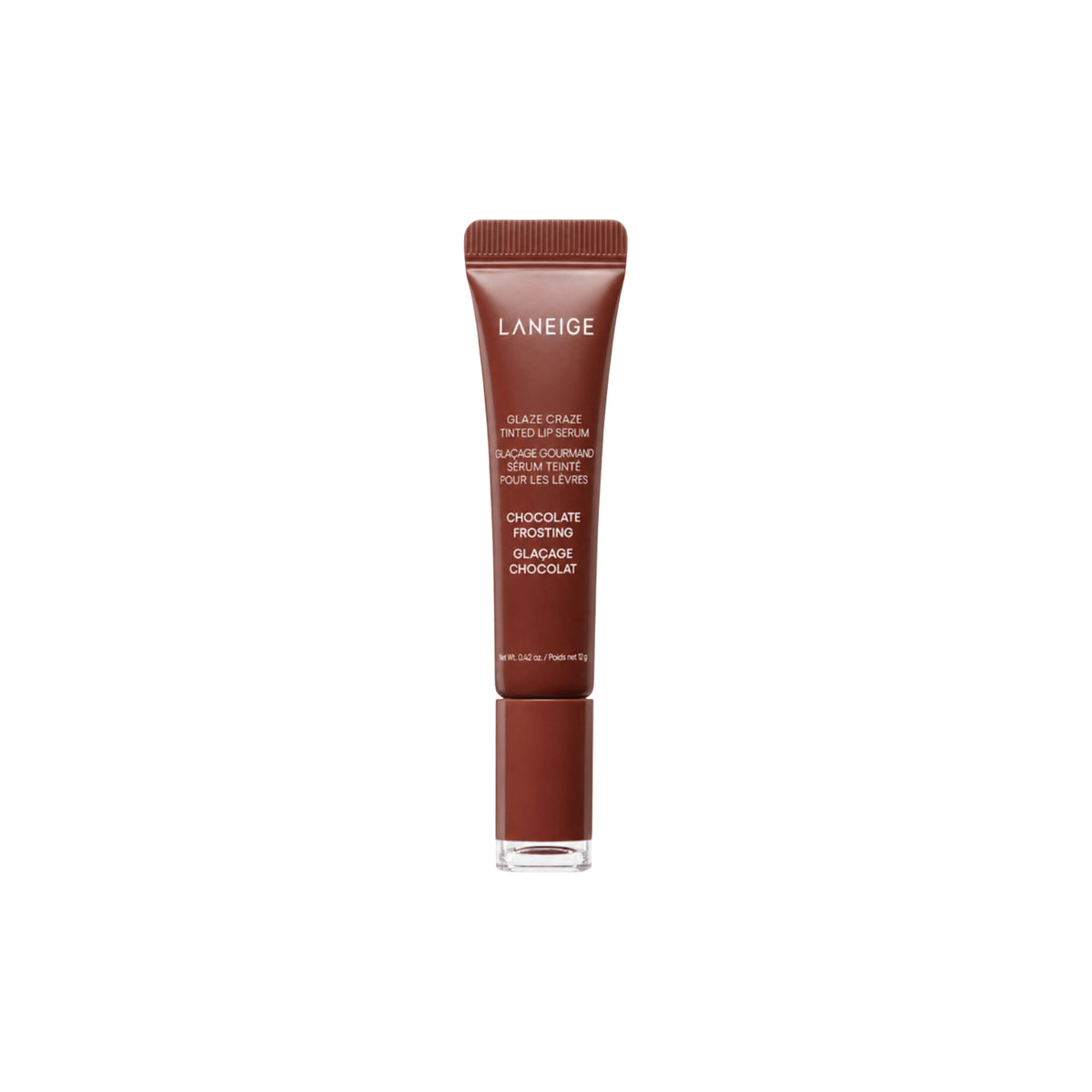 LANEIGE Glaze Craze Tinted Lip Serum Chocolate Frosting, 12g