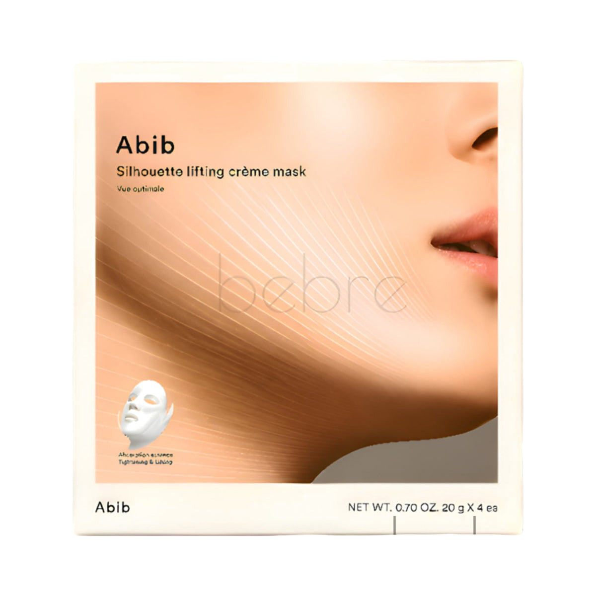ABIB Silhouette Lifting Cream Mask V-Up Solution, 4 sheets