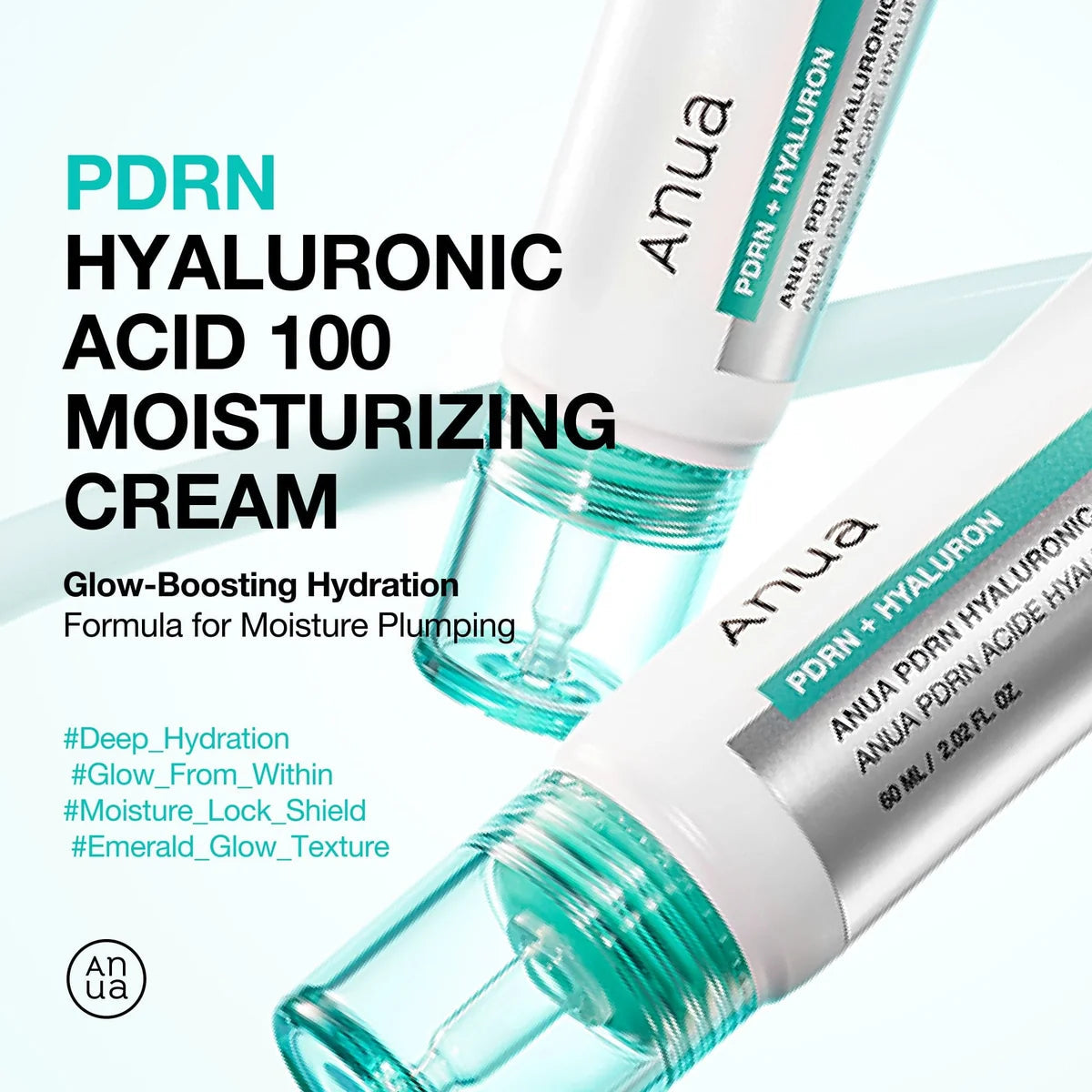 Anua – Moisturizing cream PDRN Hyaluronic Acid 100, 60ml – papildomas vaizdas 8