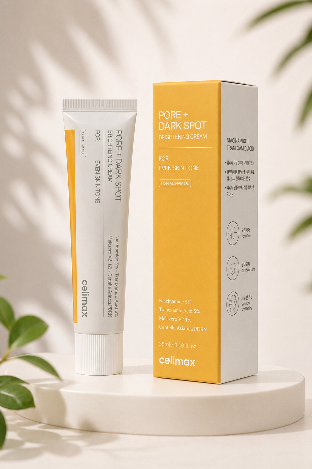 Celimax – Pore + Dark Spot Brightening Cream, 35ml – papildomas vaizdas 2